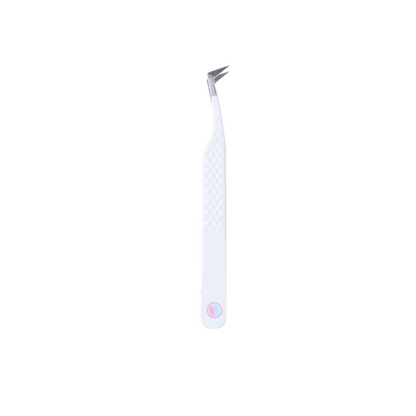 FT-D Fiber Tip White Curve Multifunctional Tweezer - Precision and Versatility