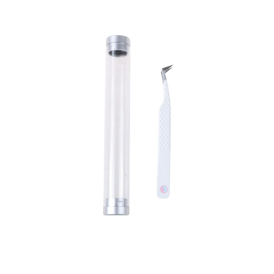 FT-D Fiber Tip White Curve Multifunctional Tweezer - Precision and Versatility